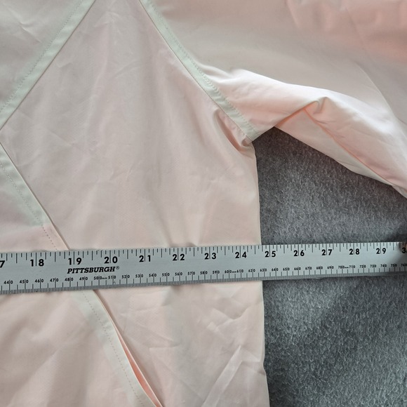 Champion Women Jacket L Pink Logo Embroidery Windbreaker Activewear Zipper - Picture 7 of 10